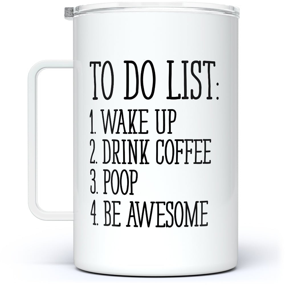 To Do List Insulated Travel Mug - Loftipop