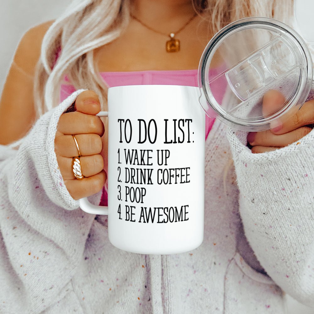 To Do List Insulated Travel Mug - Loftipop