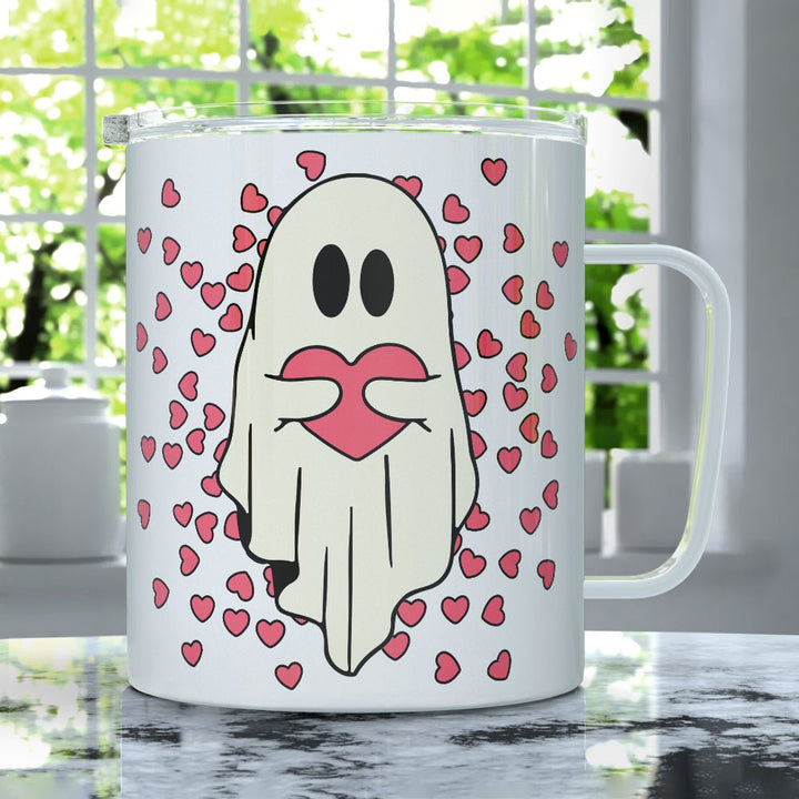 Valentine Ghost Insulated Travel Mug - Loftipop