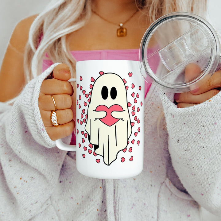 Valentine Ghost Insulated Travel Mug - Loftipop