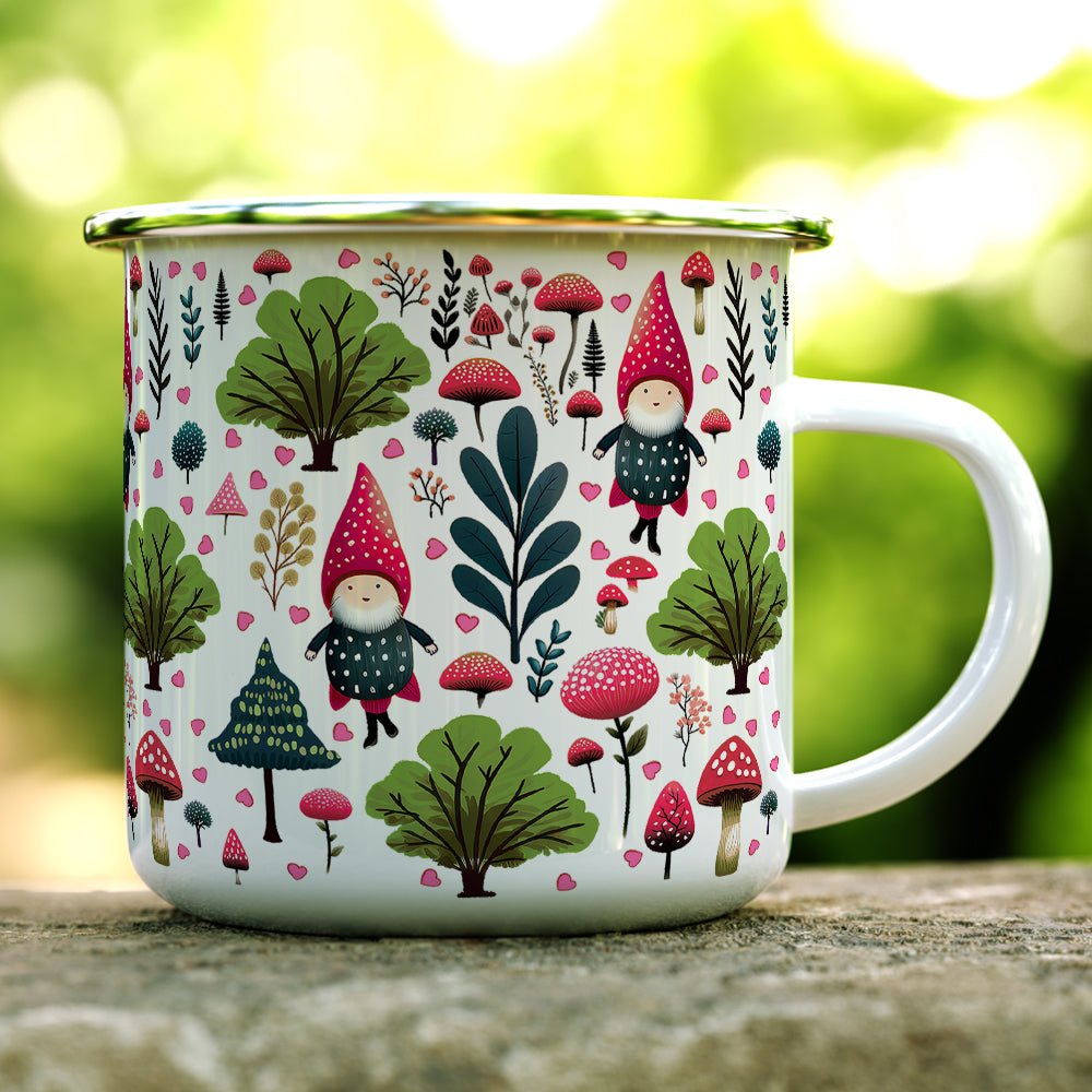 Valentine Woodland Gnome Camp Mug - Loftipop