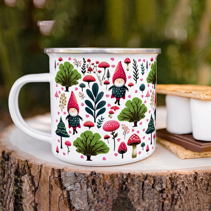 Valentine Woodland Gnome Camp Mug - Loftipop