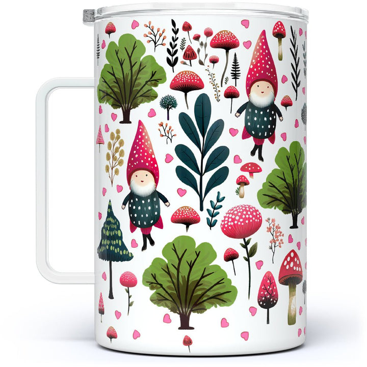 Valentine Woodland Gnome Insulated Travel Mug - Loftipop