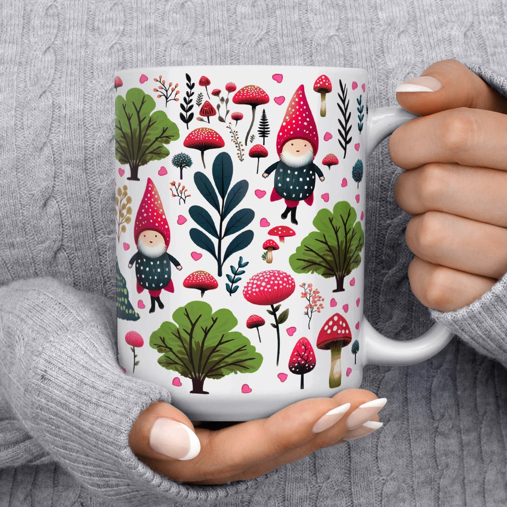 Valentine Woodland Gnome Mug - Loftipop