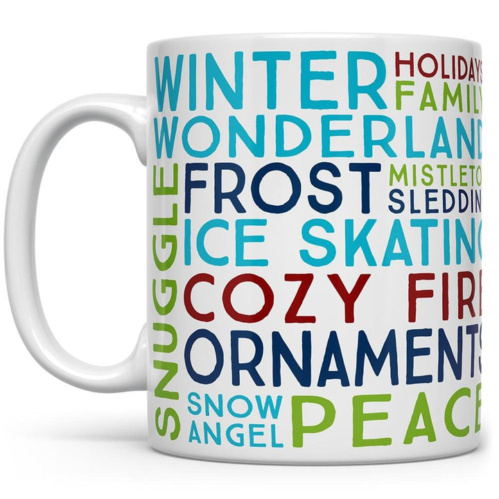 Winter Christmas Holiday Mug with winter sayings on it - Loftipop