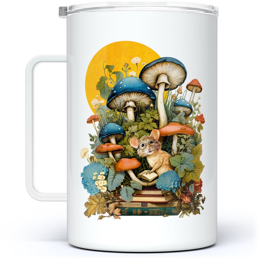 Woodland Book Mouse Insulated Travel Mug - Loftipop