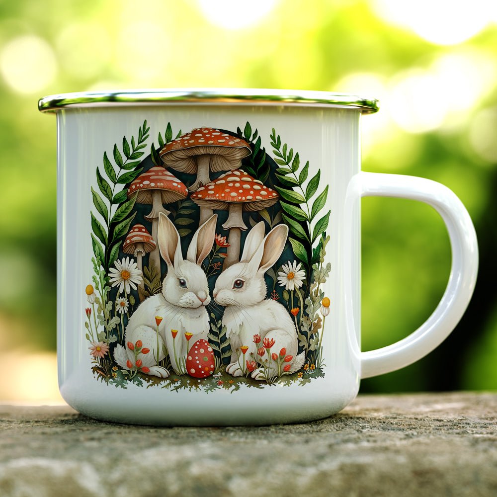 Woodland Bunnies Camp Mug - Loftipop