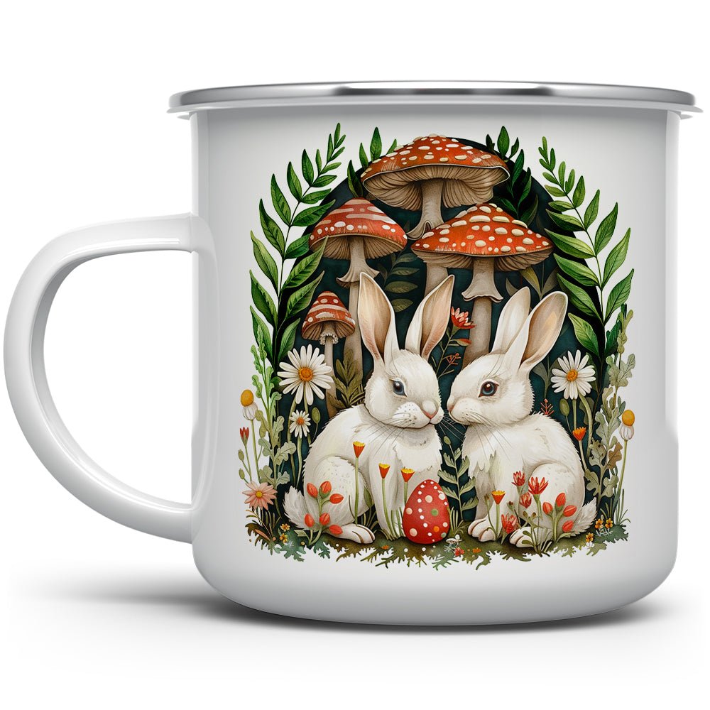 Woodland Bunnies Camp Mug - Loftipop