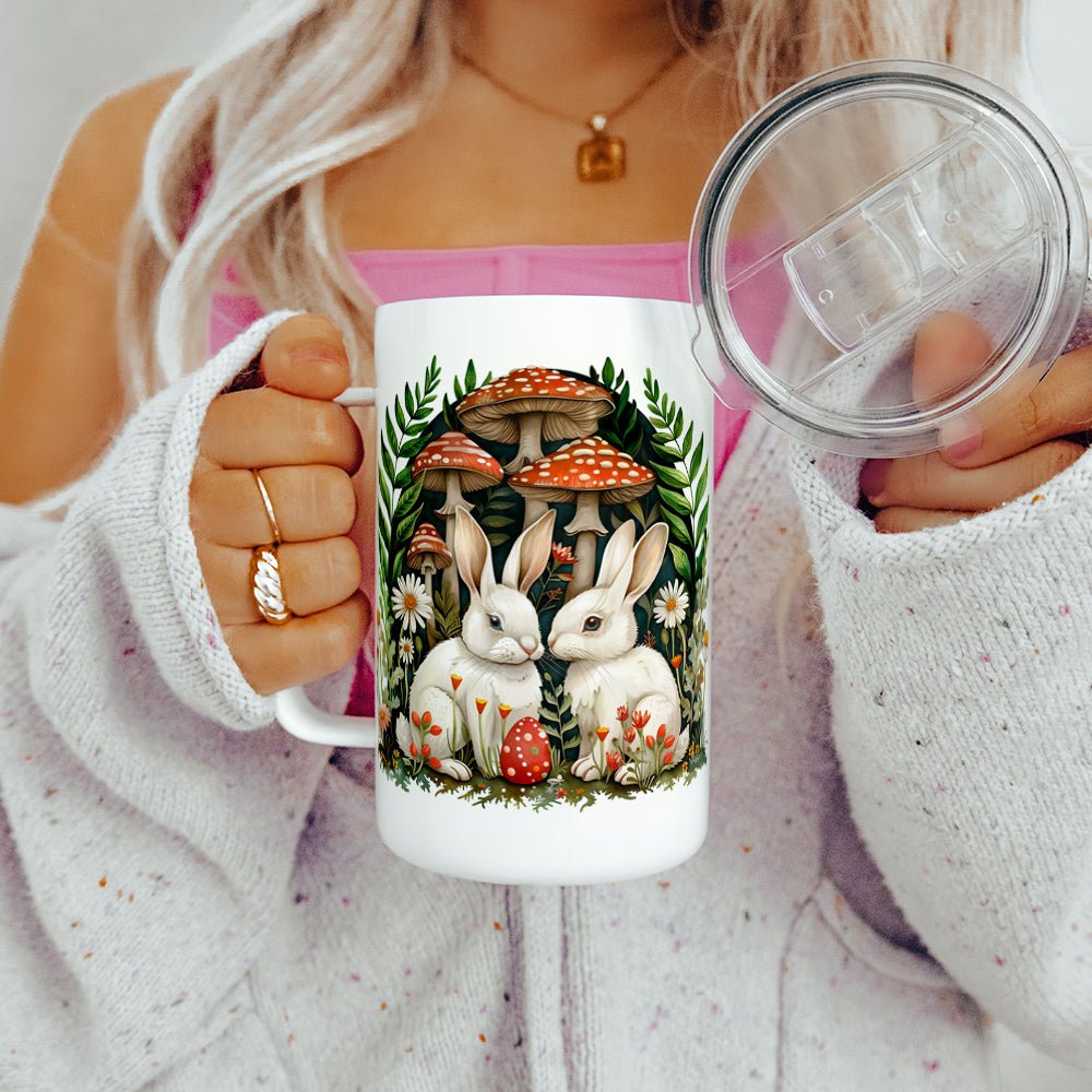 Woodland Bunnies Insulated Travel Mug - Loftipop