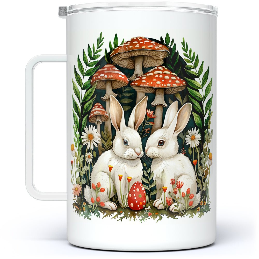 Woodland Bunnies Insulated Travel Mug - Loftipop