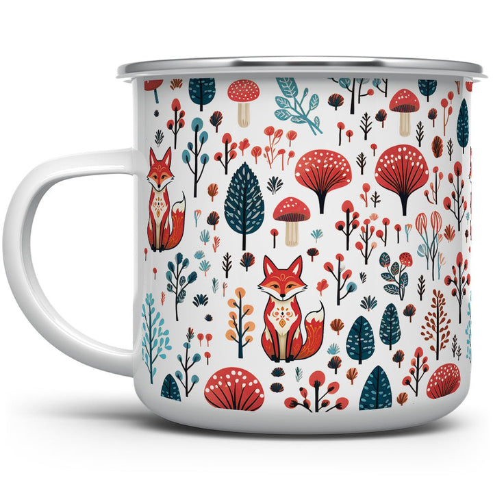 Woodland Forest Fox Camp Mug - Loftipop