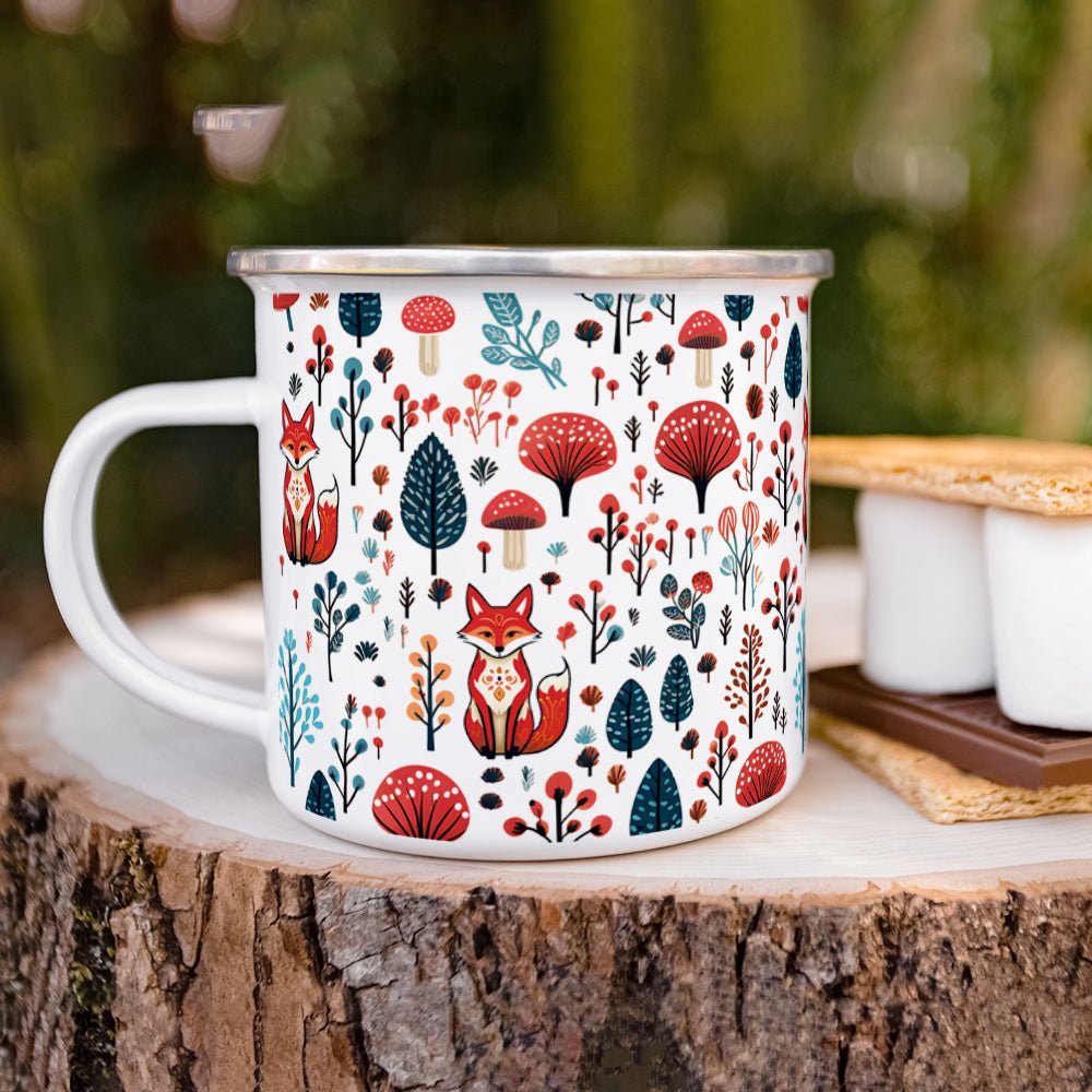 Woodland Forest Fox Camp Mug - Loftipop