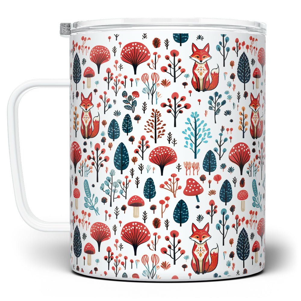 Woodland Forest Fox Insulated Travel Mug - Loftipop