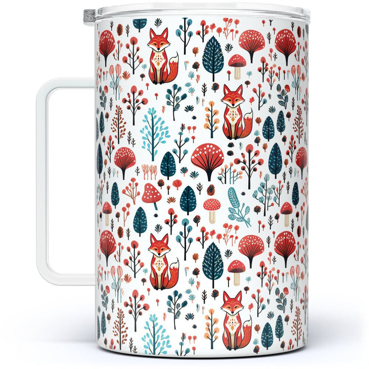 Woodland Forest Fox Insulated Travel Mug - Loftipop