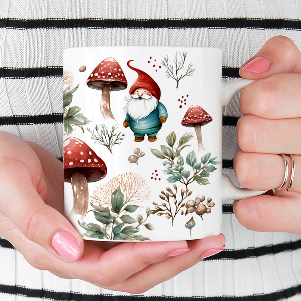 Woodland Mushroom Gnome Mug - Loftipop